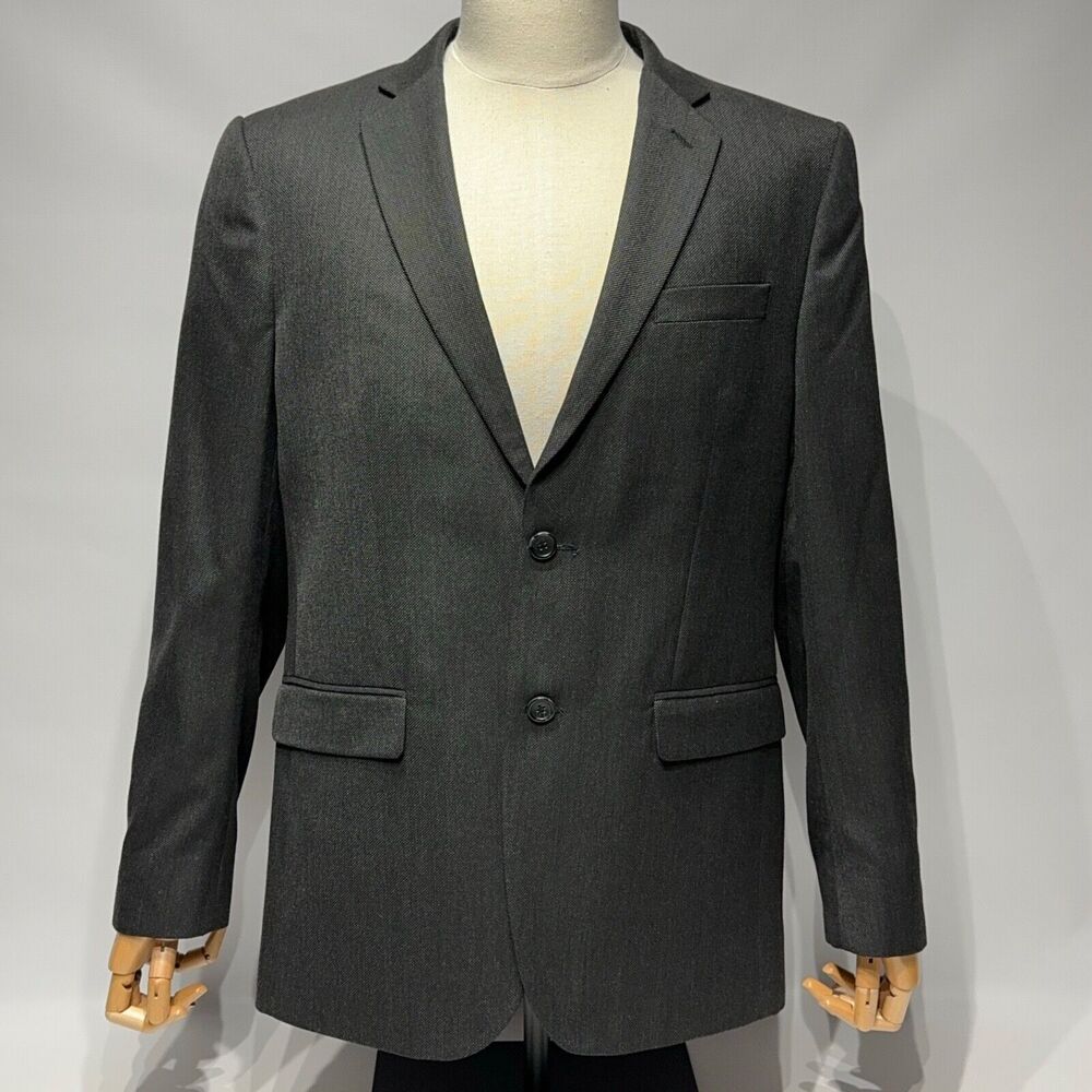 Banana Republic Men’s Black Gray Blazer Sport Coat Tailored Fit Size 42R